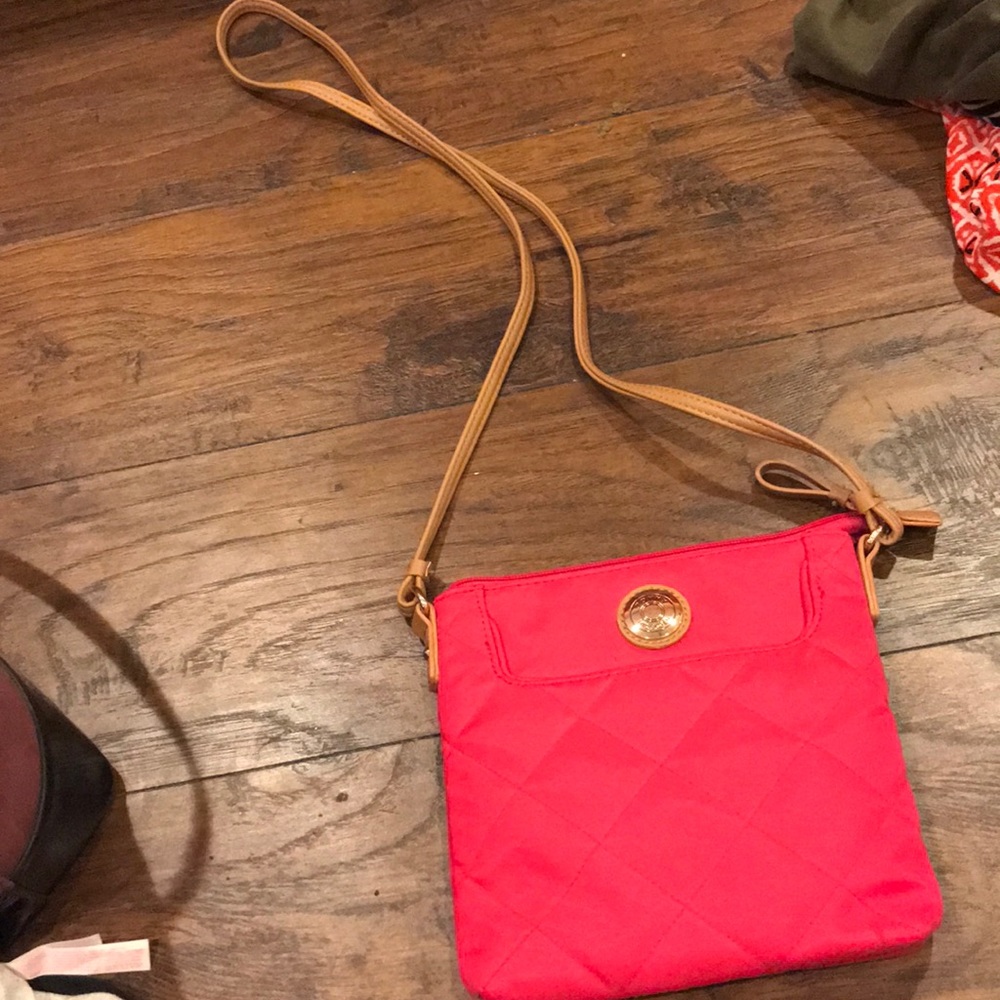 Hot pink Tommy cross body purse